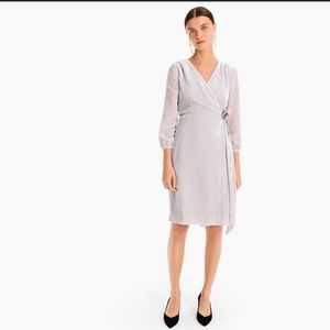 J. CREW drapey velvet wrap dress